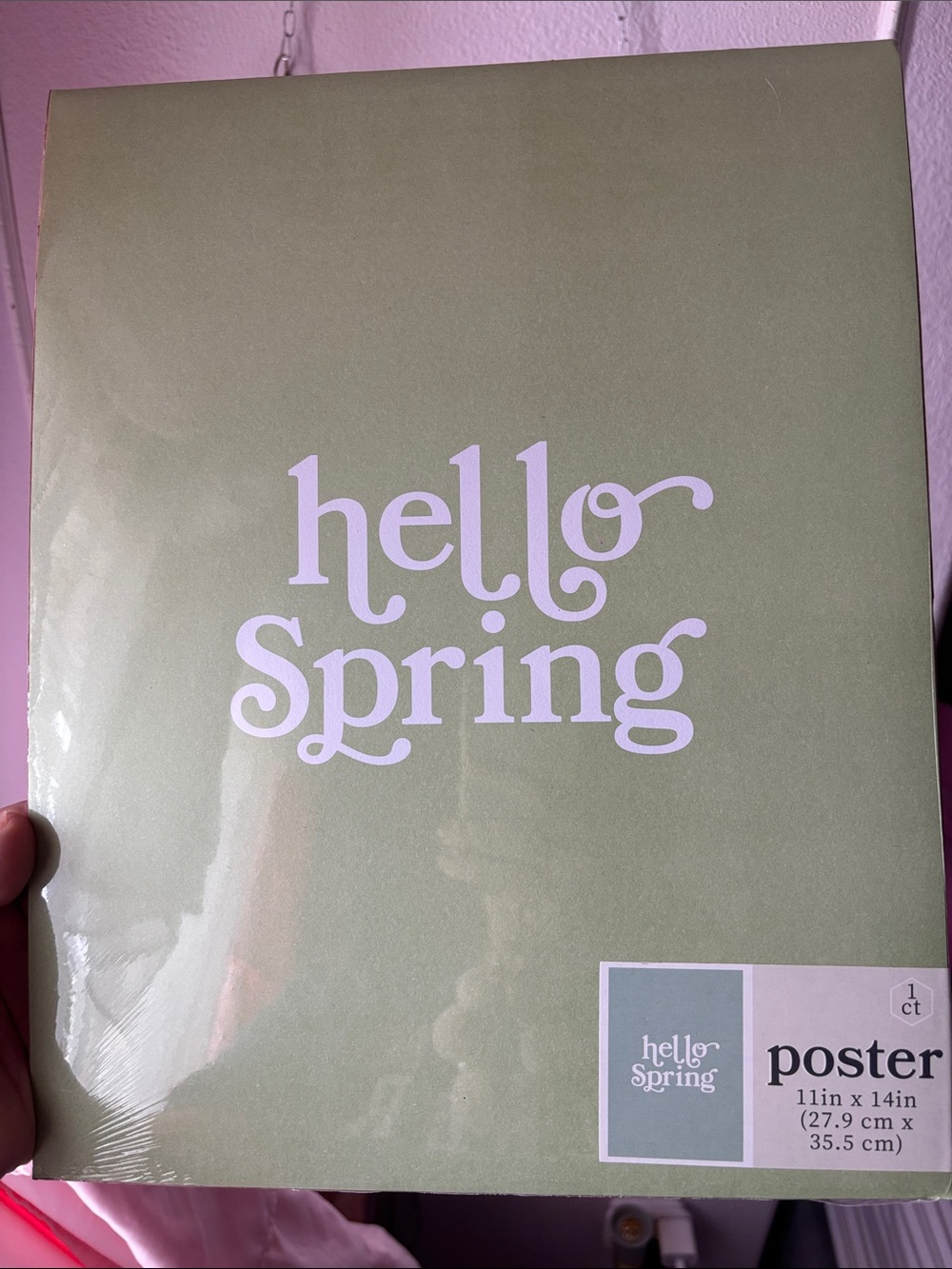 Hello Spring Green Poster - Seasonal Wall Art